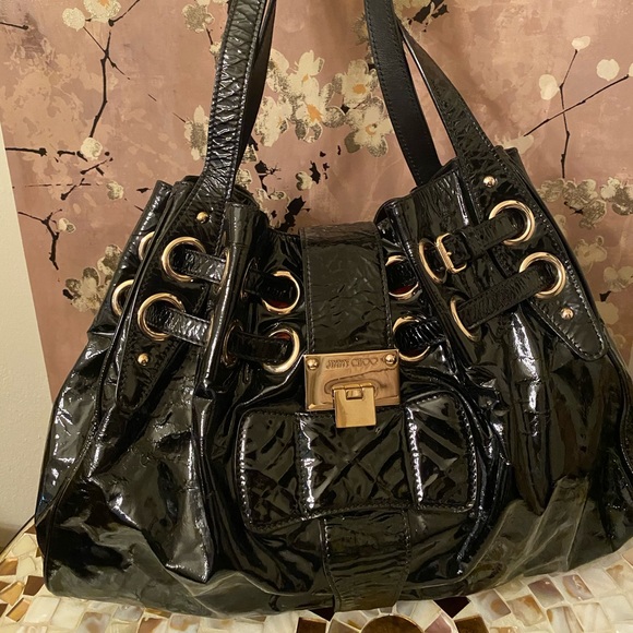 Jimmy Choo Handbags - Jimmy Choo - Patent Leather - Romona Hobo - Bag